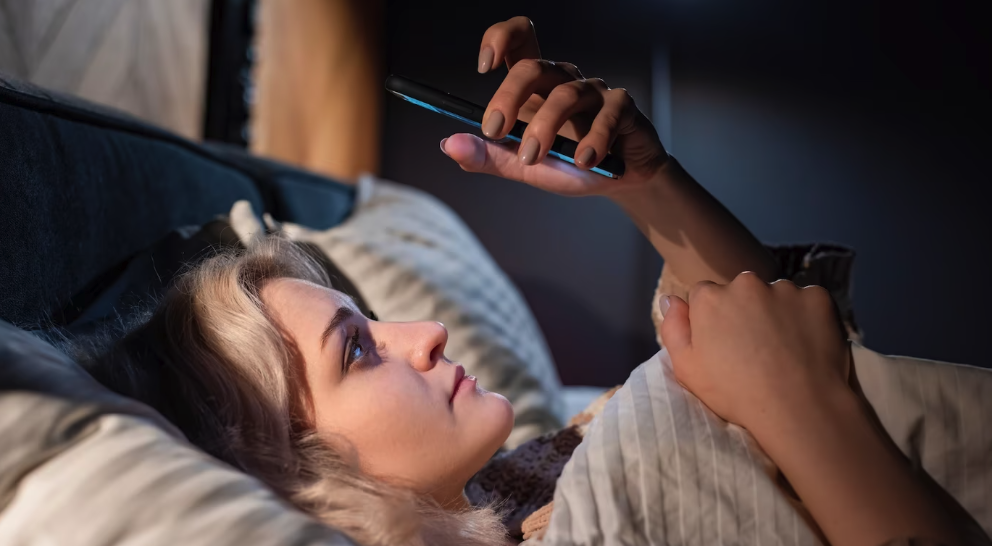 smartphone au lit